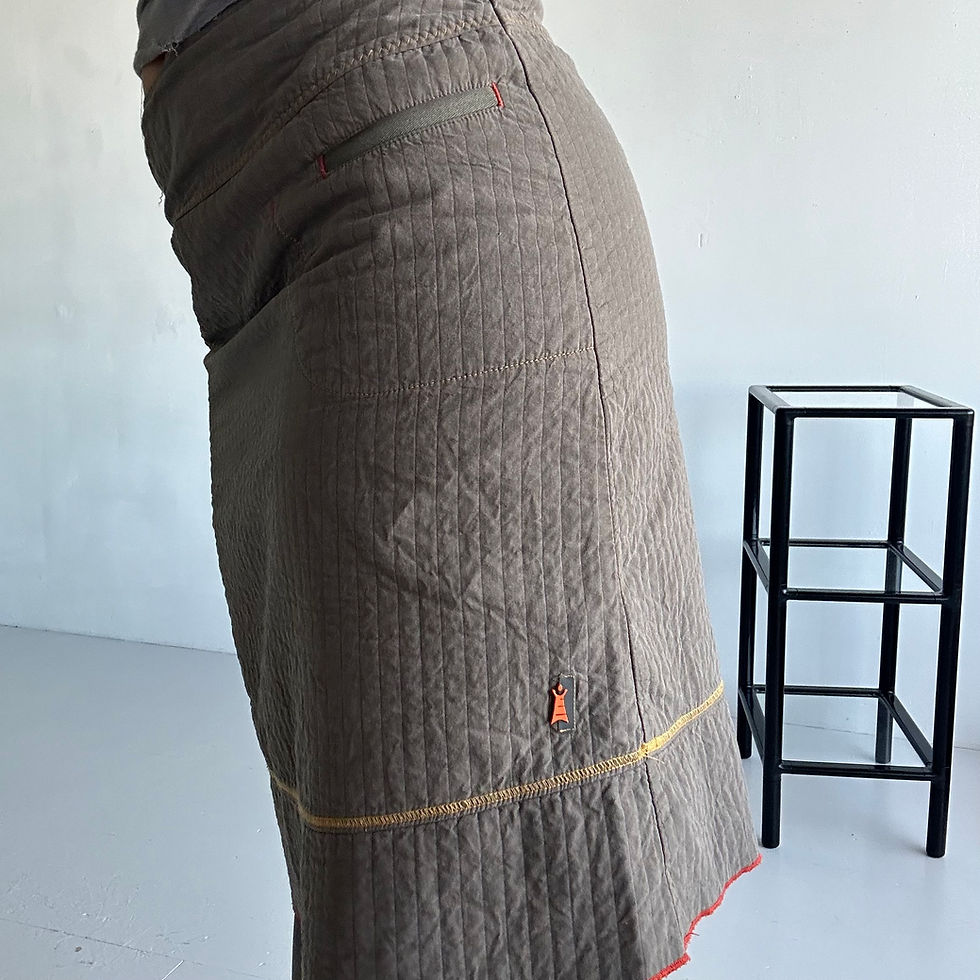 Thumbnail: cop copin e midi skirt kaki