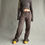 Thumbnail: rozewolk inside out strap trousers brown