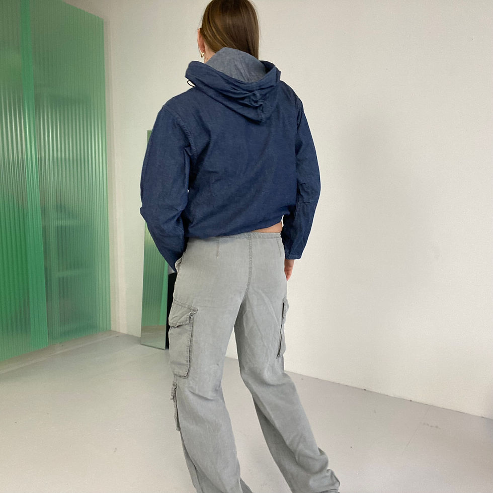 Thumbnail: hooded denim top