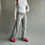 Thumbnail: rozewolk low waist baggy trousers grey