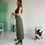 Thumbnail: green drawstring parachute skirt 