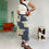 Thumbnail: contrast y2k skirt - blue 