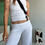 Thumbnail: jersey drawstring trousers white