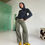 Thumbnail: low waist baggy trousers green