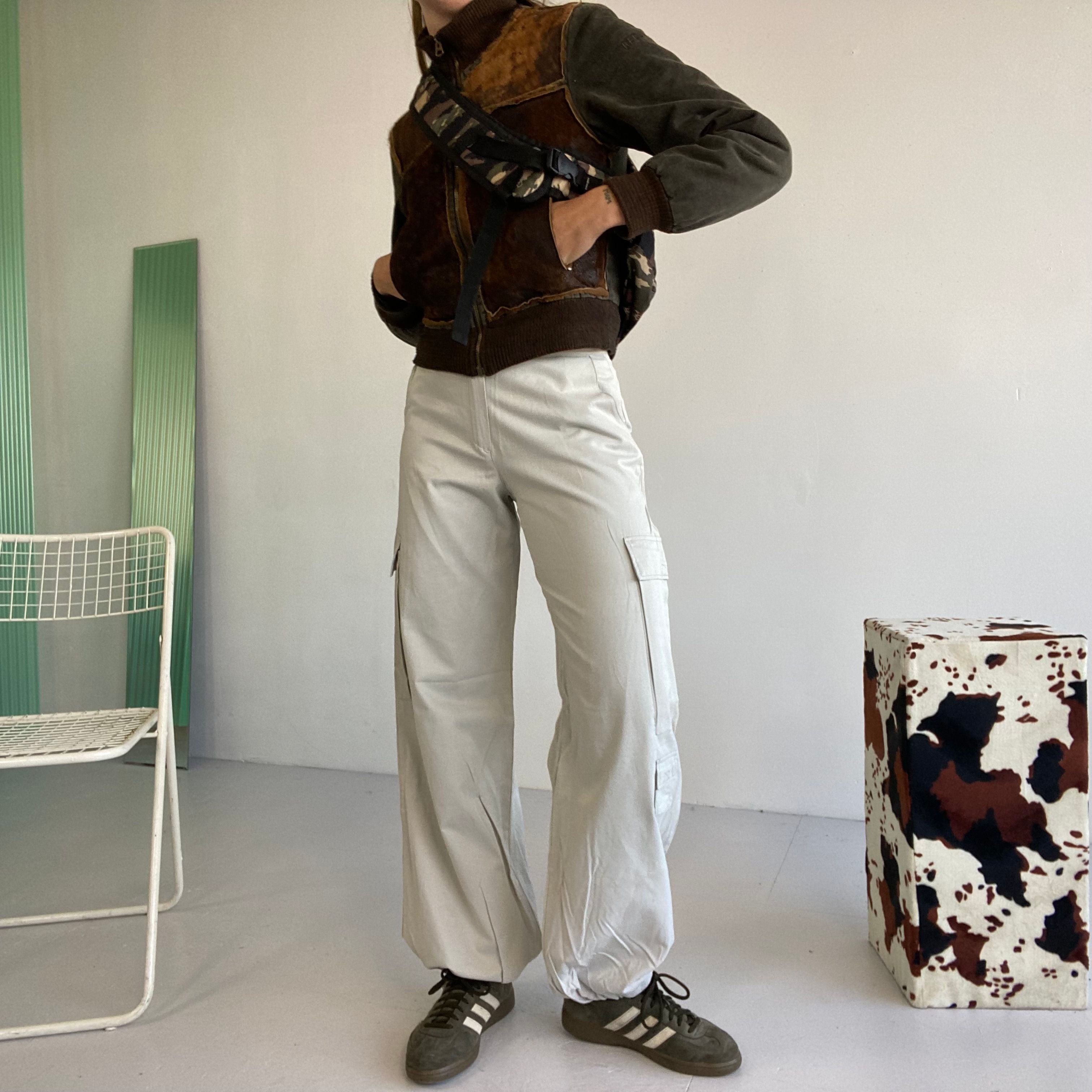 deadstock cargo parachute trousers