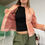 Thumbnail: leather & denim washed look jacket 