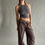 Thumbnail: rozewolk double waisted trousers brown