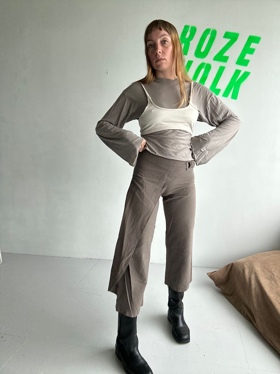 Thumbnail: wrap trousers kaki