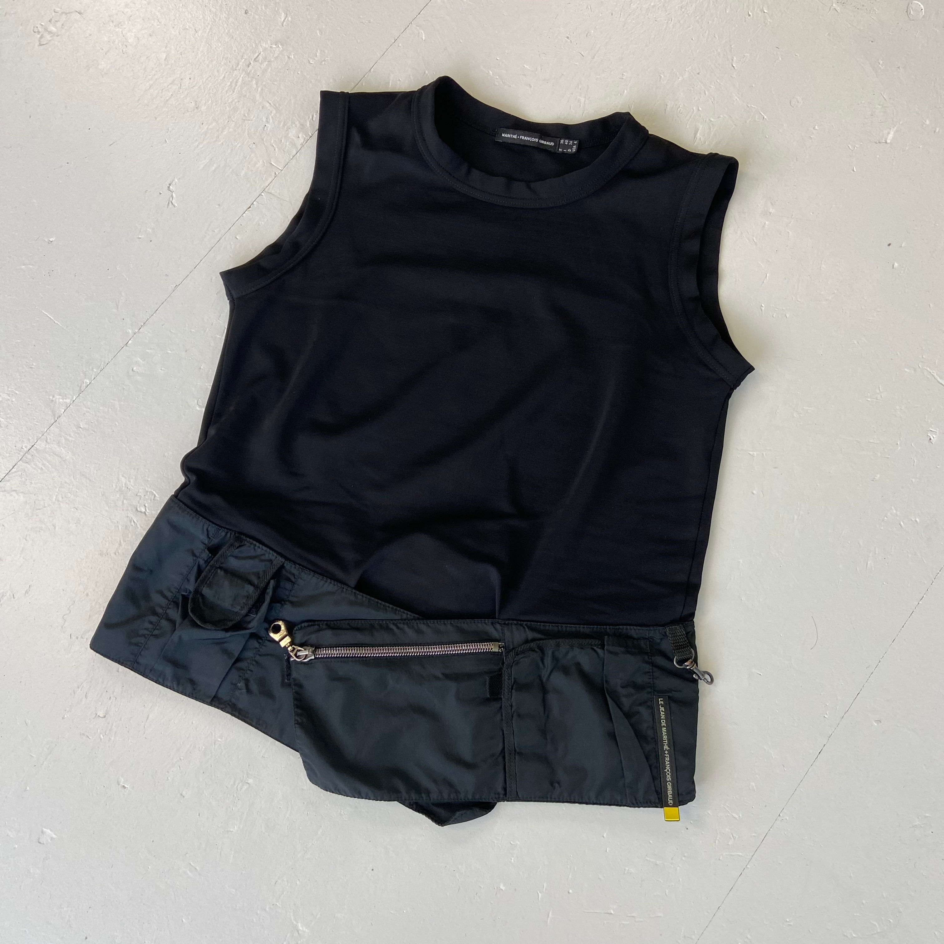 m + f  girbaud tech top  black 