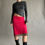 Thumbnail: rozewolk layered low waist skirt red