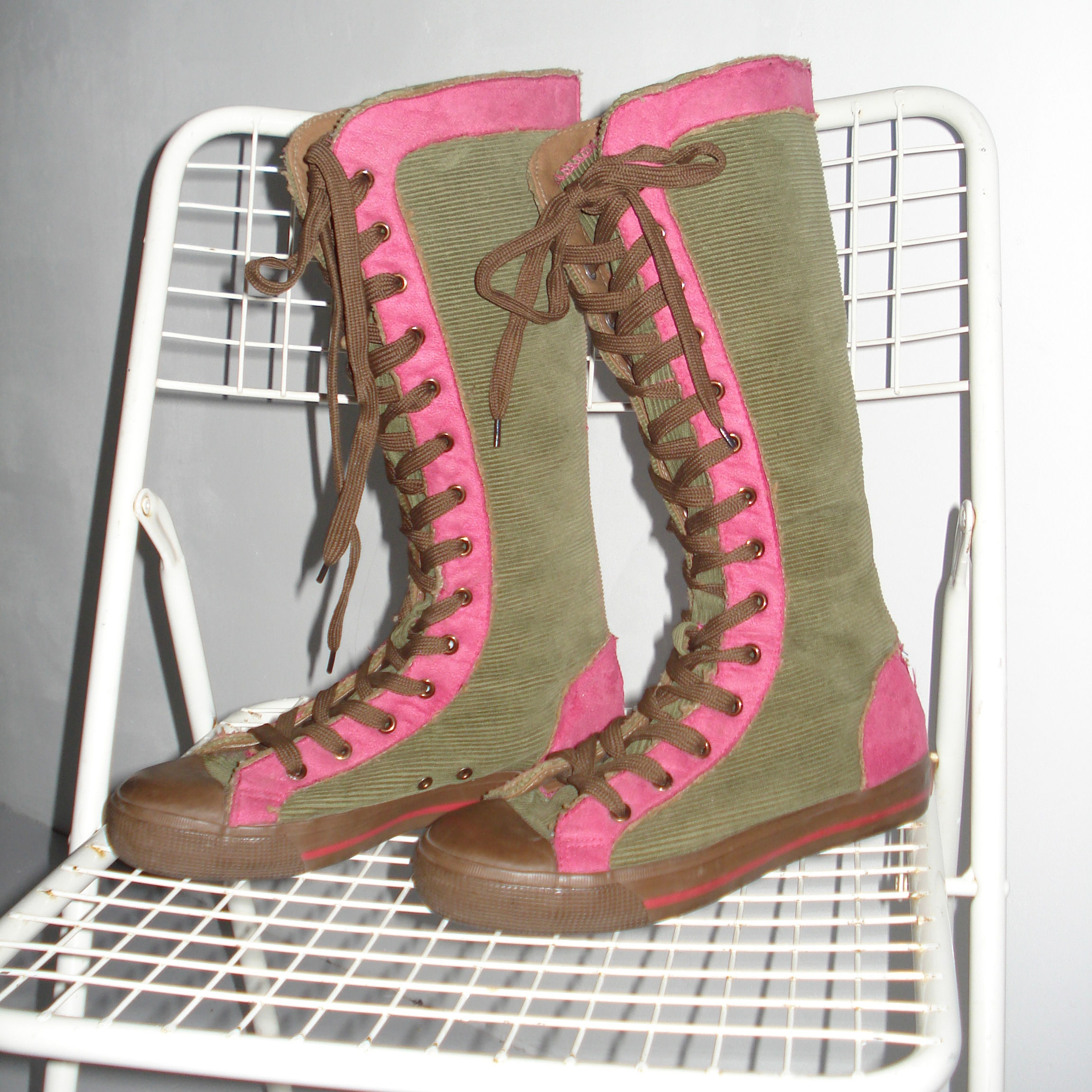 z & v corduroy sneaker boots