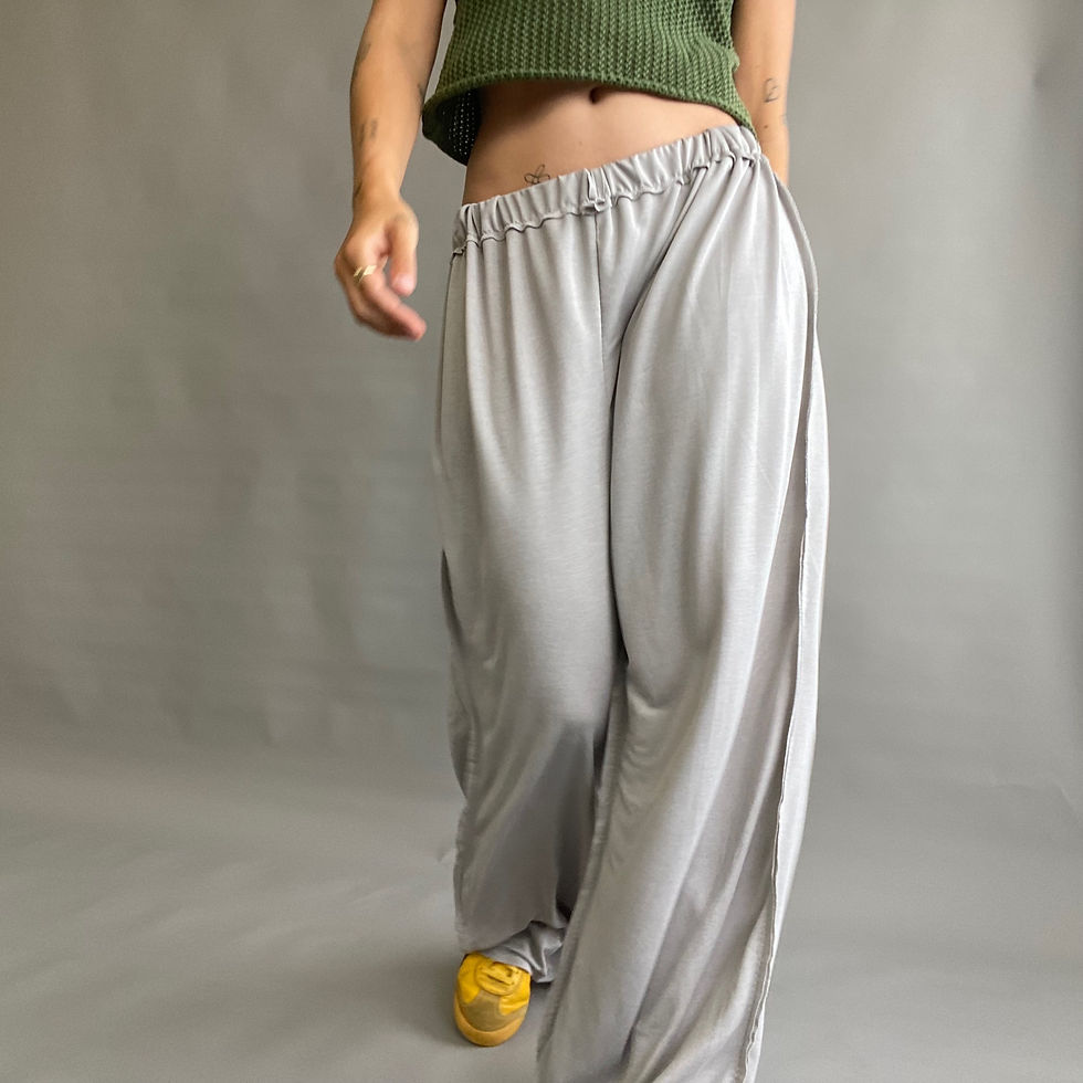 Thumbnail: rozewolk inside out baggy trousers grey 2.0