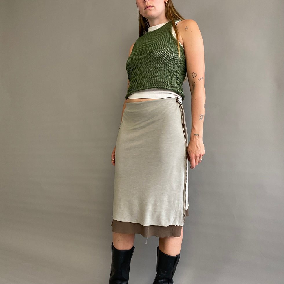 Thumbnail: rozewolk layered mid skirt