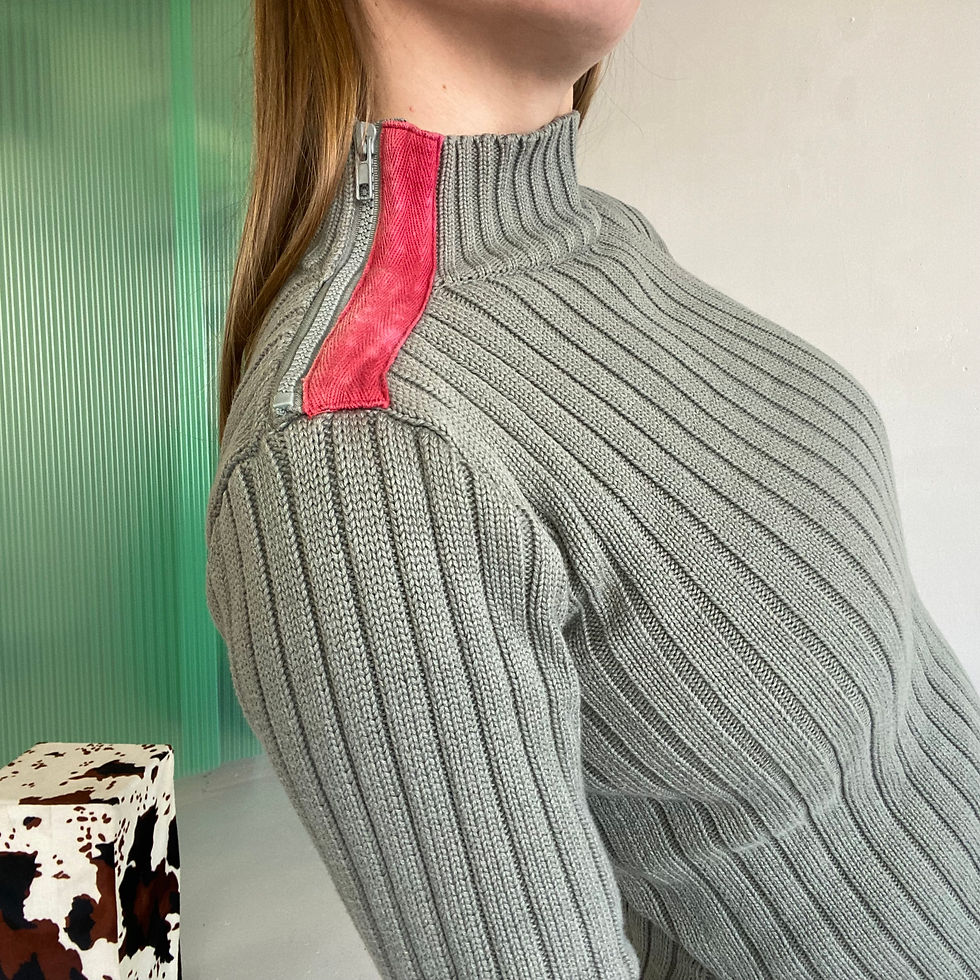 Thumbnail: green zipper knit 