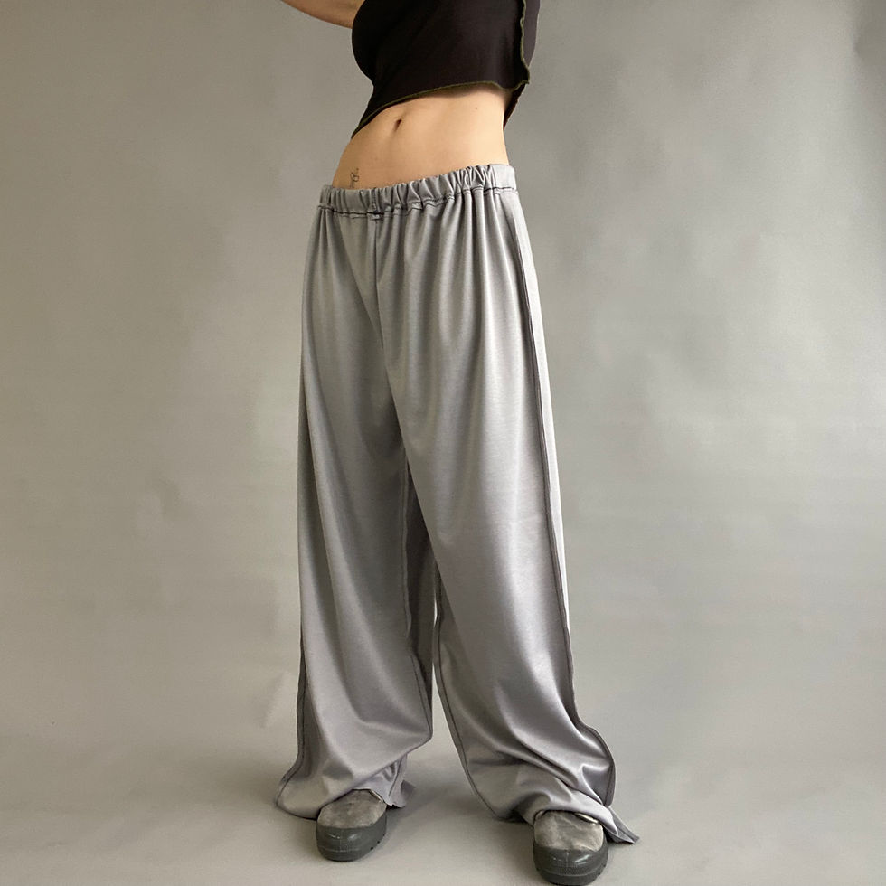 rozewolk inside out baggy trousers grey 3.0