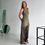 Thumbnail: asymmetric layered jersey dress kaki/green