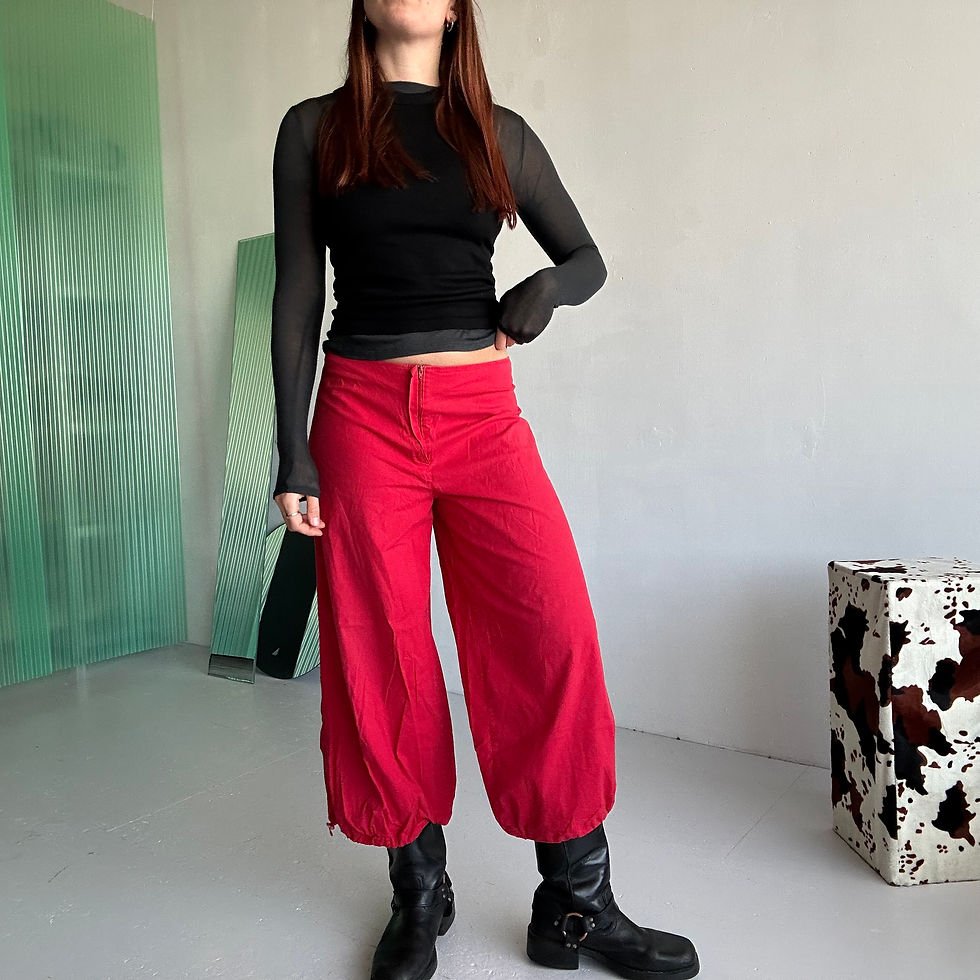 Thumbnail: baggy drawstring trousers