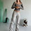 Thumbnail: light baggy trousers grey