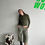 Thumbnail: washed distressed diese l cardigan green