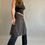 Thumbnail: rozewolk apron skirt dark grey