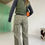 Thumbnail: low waist baggy trousers green