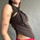 Thumbnail: rozewolk fitted drawstring tanktop brown