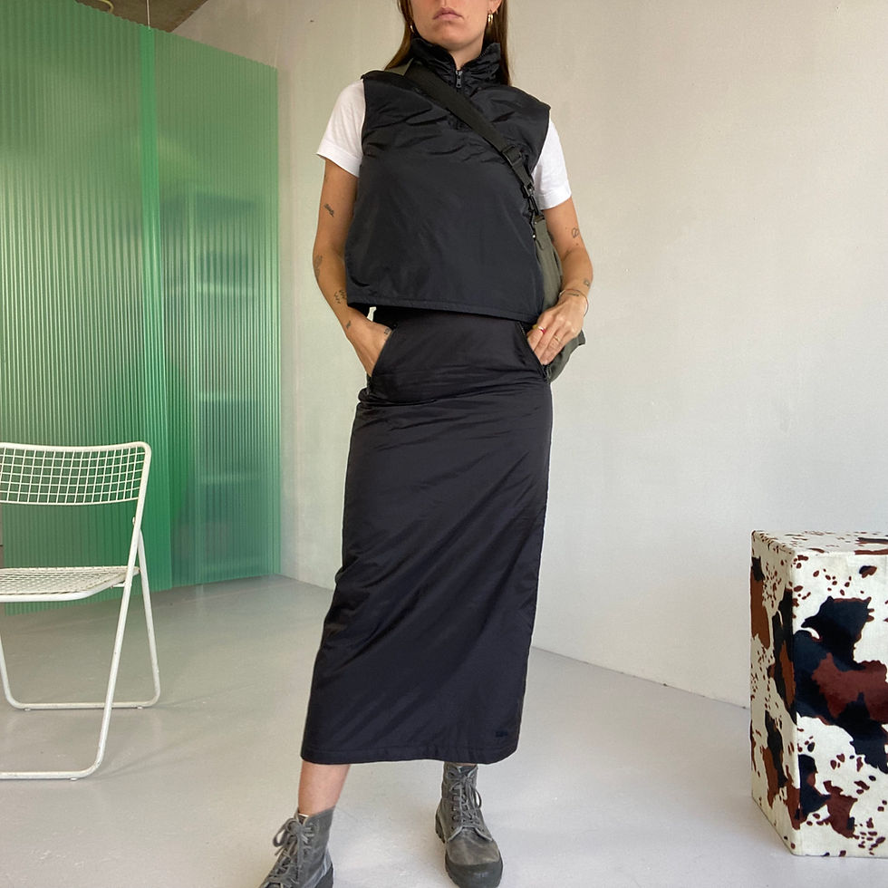 Thumbnail: parachute skirt with zipper split