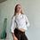 Thumbnail: gsus asymmetric blouse white