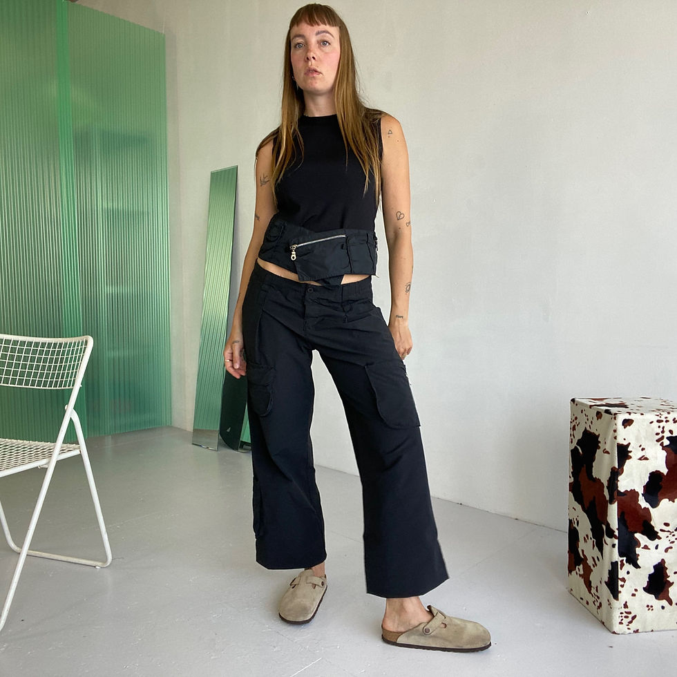 Thumbnail: low waist baggy cargo trousers 
