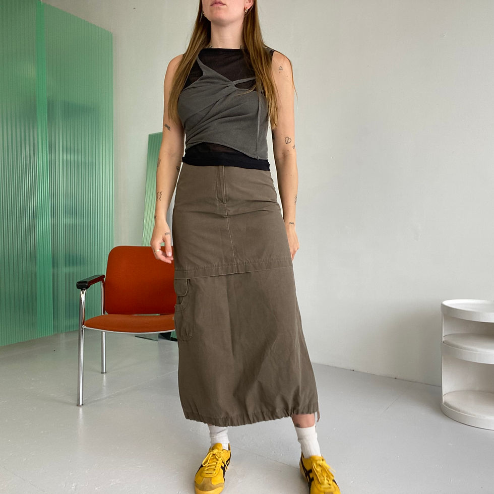 archive style cargo skirt 