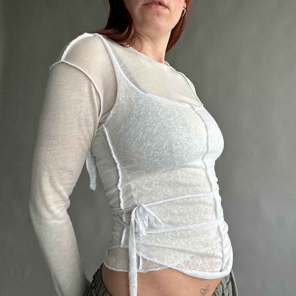 Thumbnail: rozewolk 2-top set white/beige
