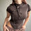 Thumbnail: rozewolk fitted drawstring tee brown