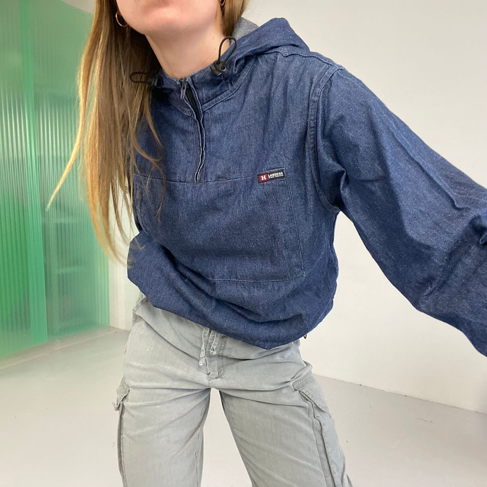 Thumbnail: hooded denim top