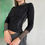 Thumbnail: cop copine hood mesh/jersey tee  