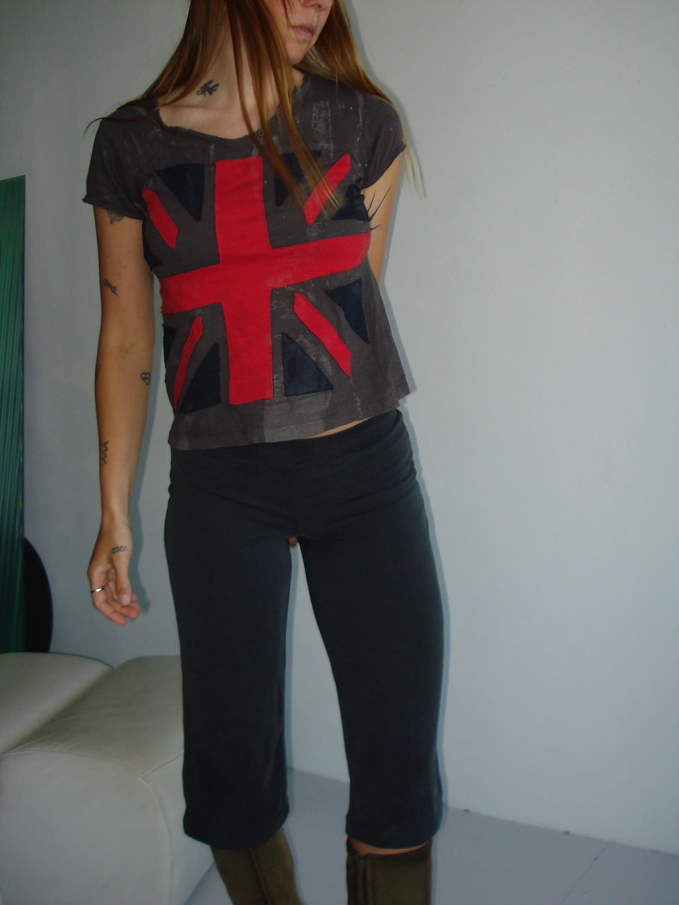 Thumbnail: distressed union jack tee