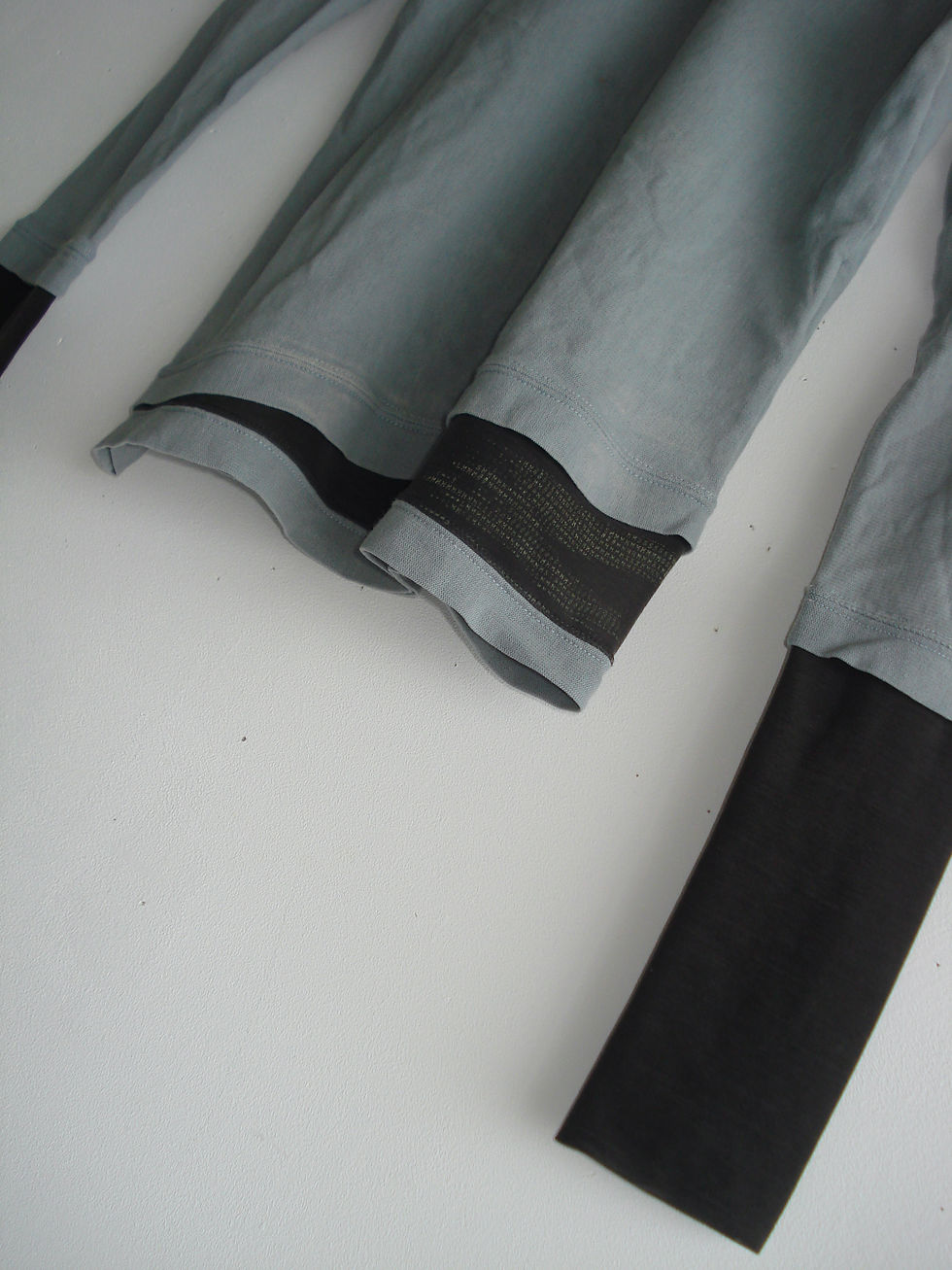 Thumbnail: diese l washed mesh sleeved tee grey