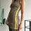 Thumbnail: asymmetric layered jersey dress kaki/green