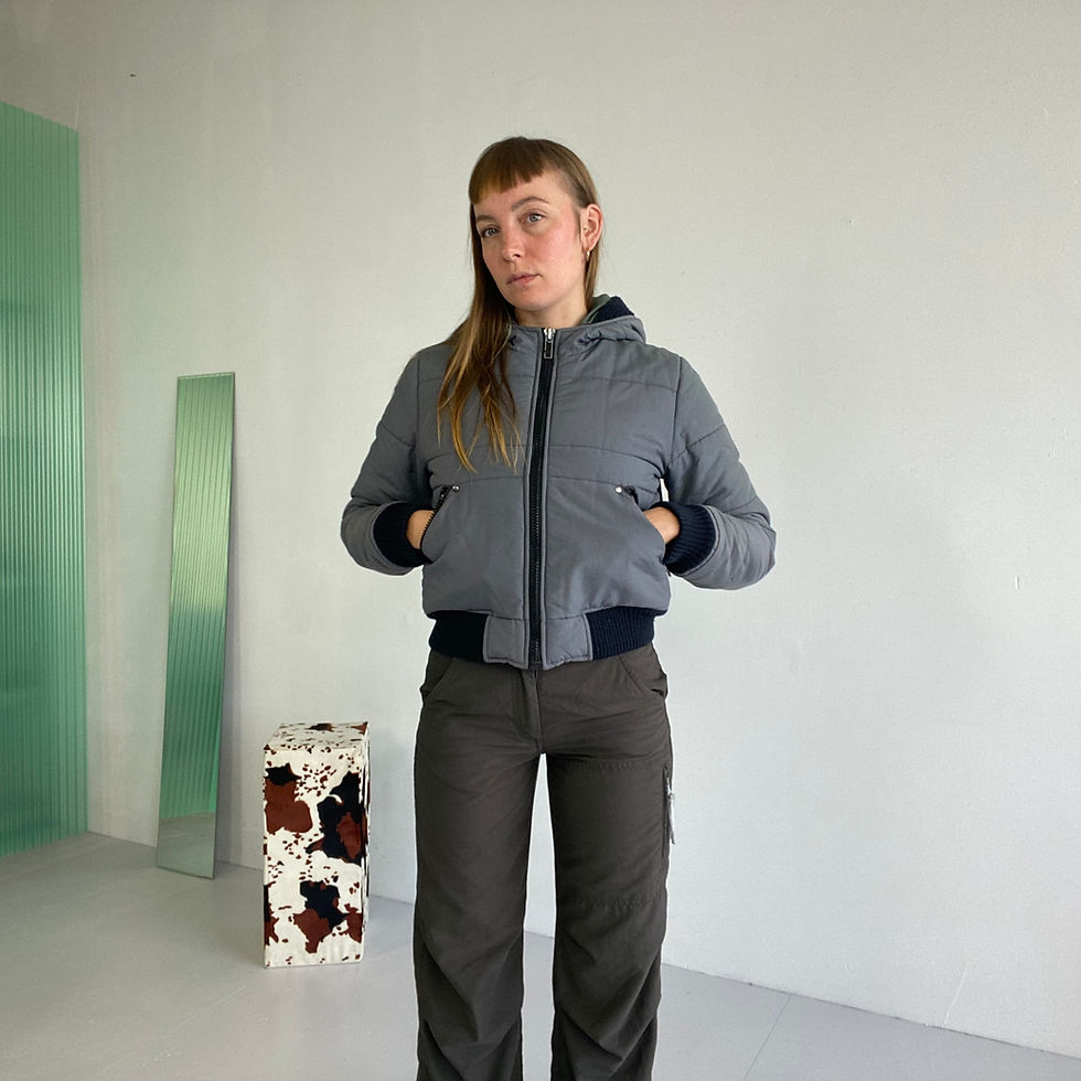 Thumbnail: hooded y2k puffer jacket