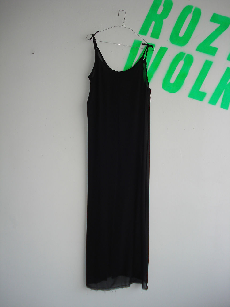 Thumbnail: rozewolk distressed sheer dress black