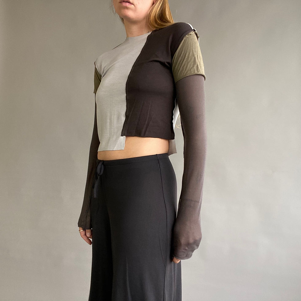 Thumbnail: rozewolk asymmetric longsleeve tee