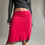 Thumbnail: rozewolk layered low waist skirt red