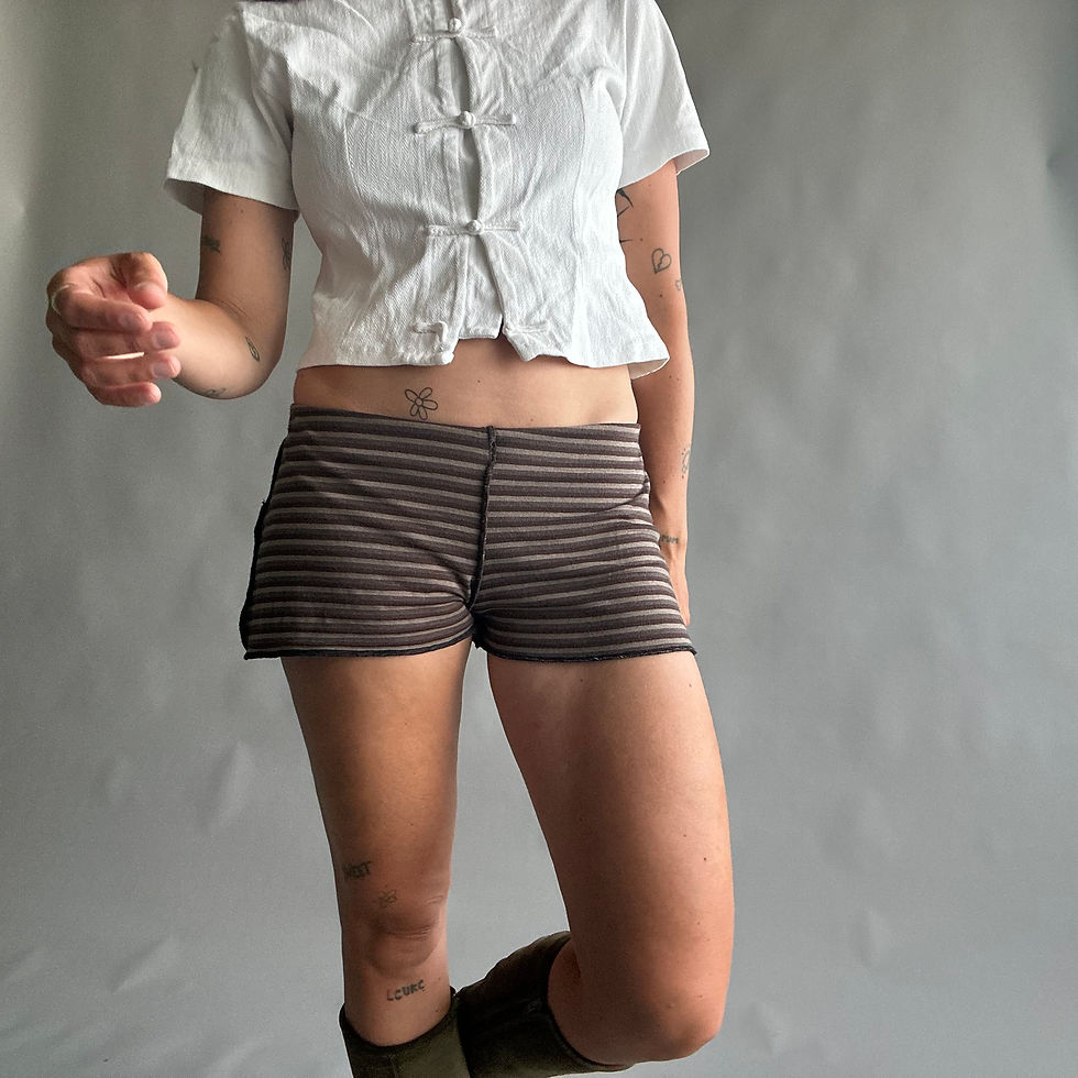 Thumbnail: rozewolk extra low waist shorts