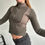 Thumbnail: distressed knit cardigan green/brown