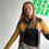 Thumbnail: leather motor jacket yellow / brown