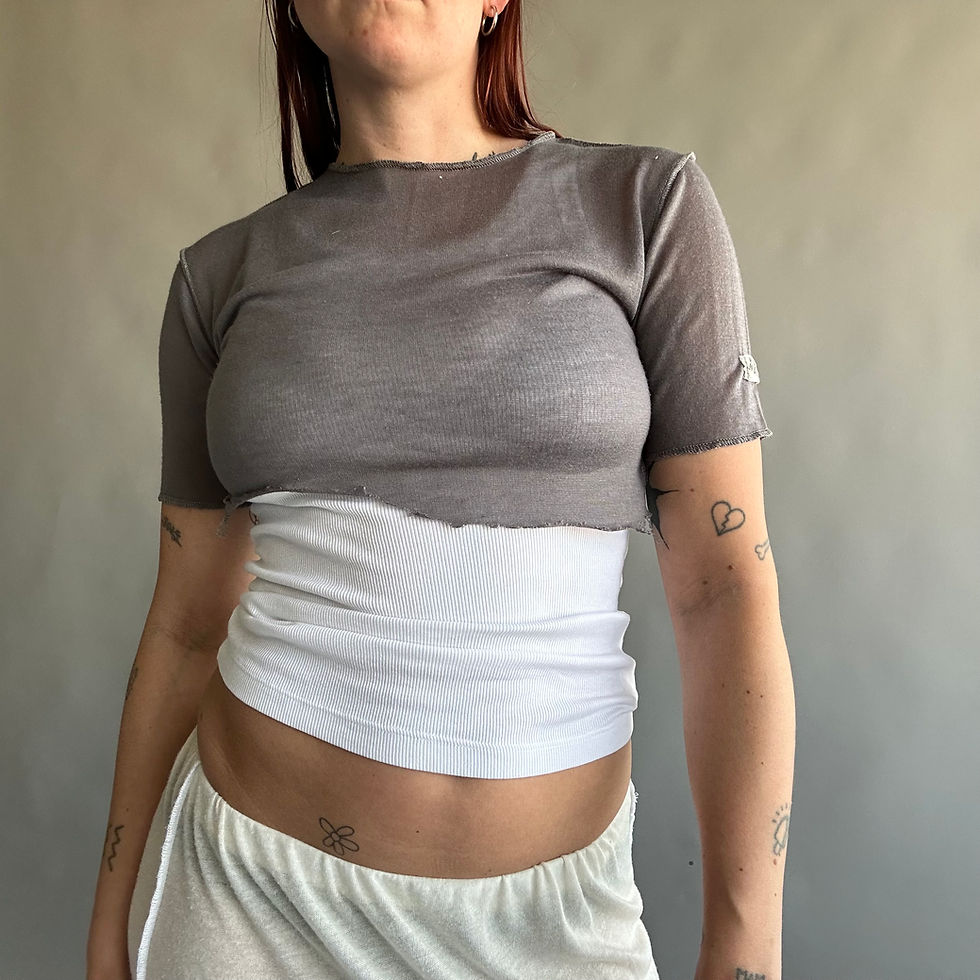 Thumbnail: rozewolk distressed crop top