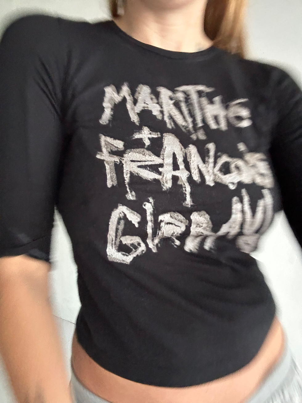 m + f girbaud logo tee black  