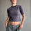 Thumbnail: rozewolk 2 tee set contrast lilac/black