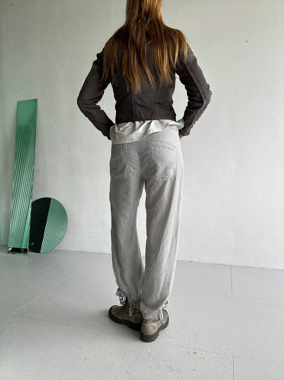 Thumbnail: cop copine ruffled trousersgrey