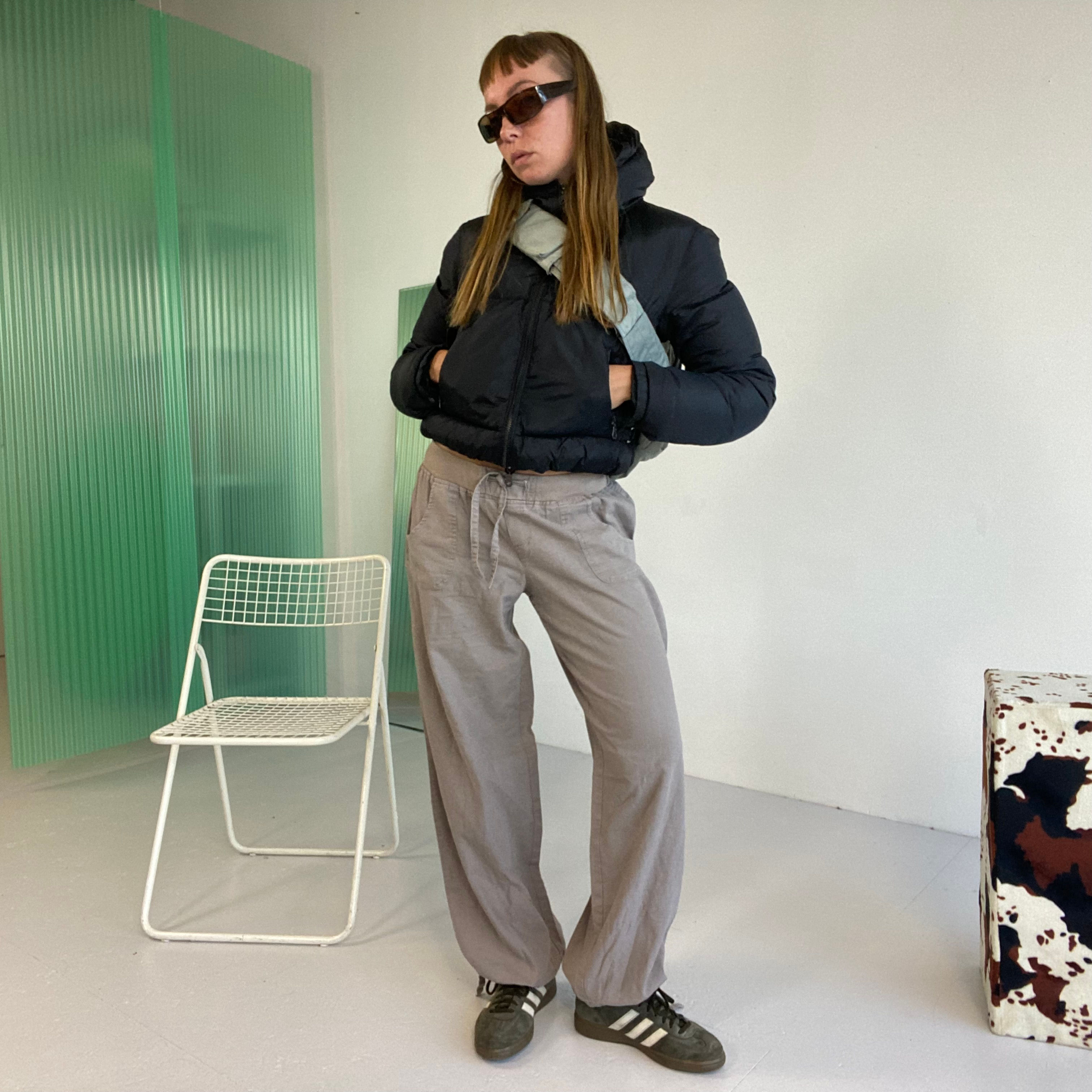 baggy linen trousers 