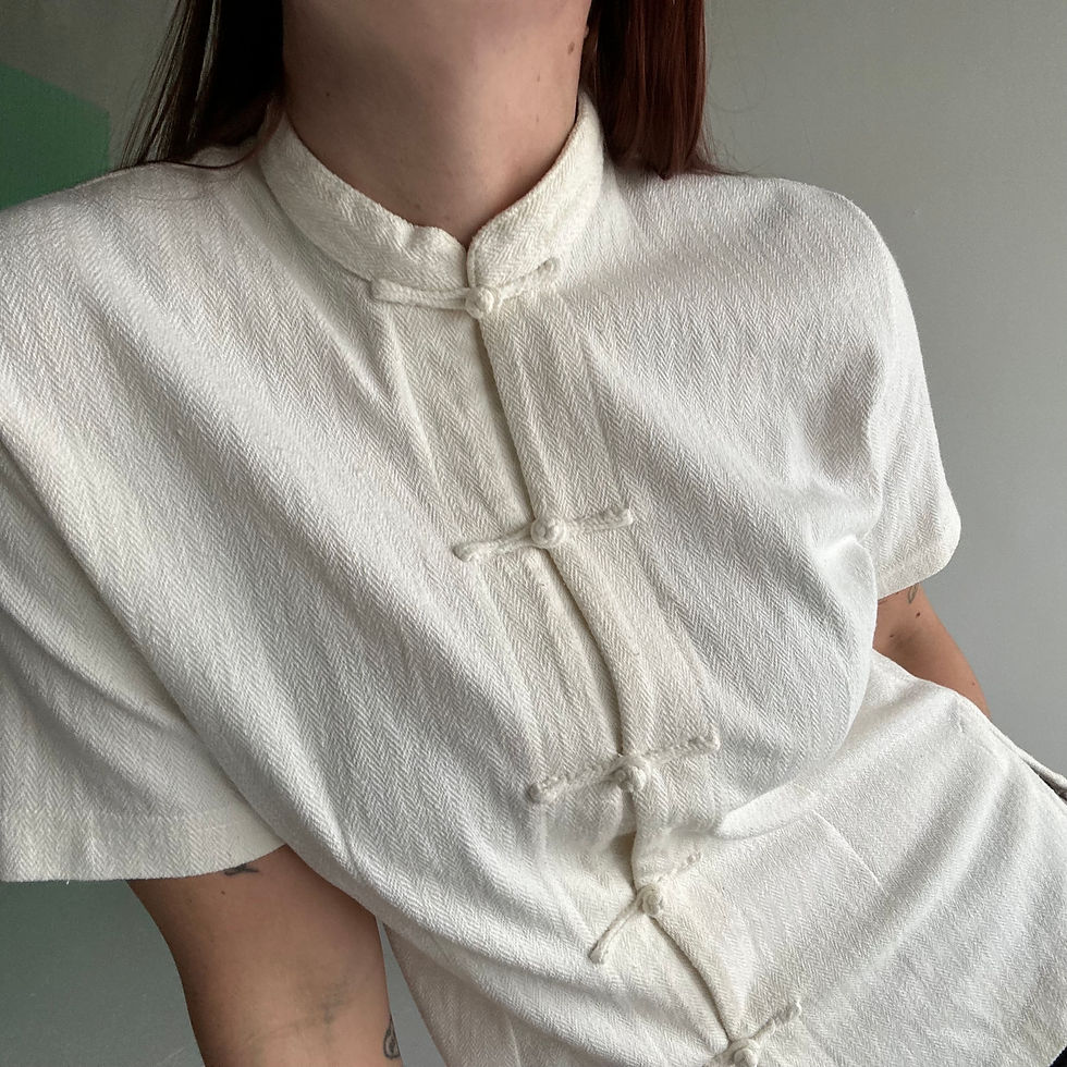 Thumbnail: cotton blouse beige